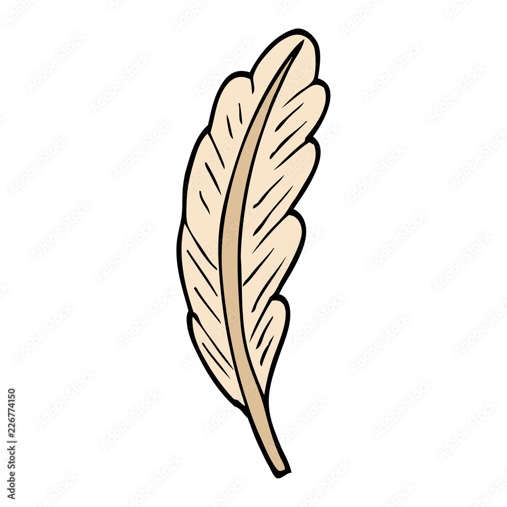 cartoon doodle white feather cartoon doodle white feather