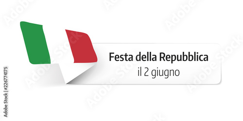 Italienischer Nationalfeiertag, 3D-Banner