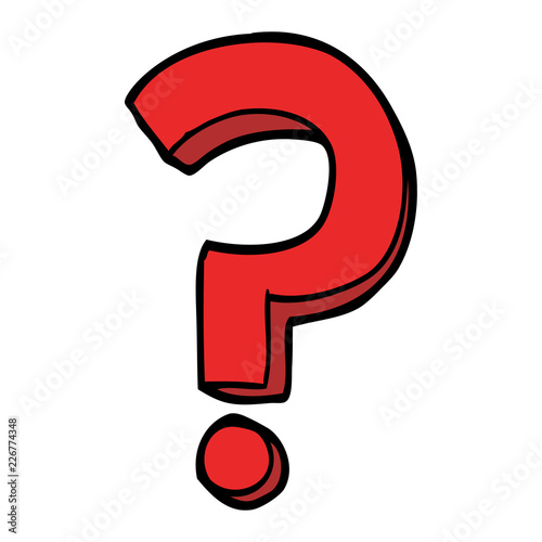 cartoon doodle question mark