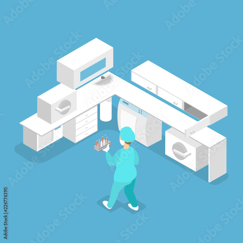 Laboratory room in hospital or veterinary clinic