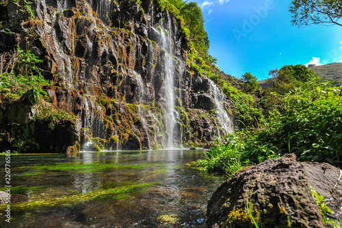 Dashbashi Canyon, Khrami river and Waterfall in Tsalka region, Georgia