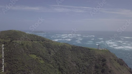 Forward movement at Cape Reinga in New Zealand