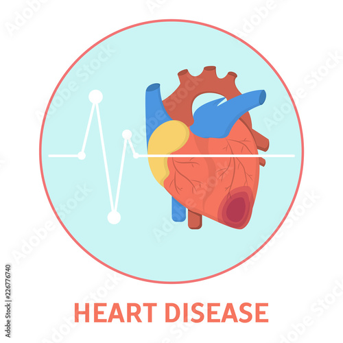Heart disease. Problems with health and blood pressure.