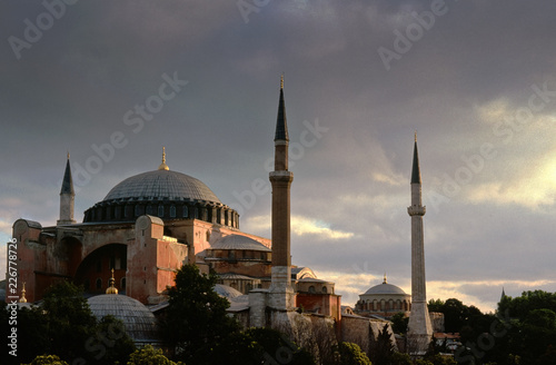 The Aya Sofia Mosque in Istanbul, Turkey