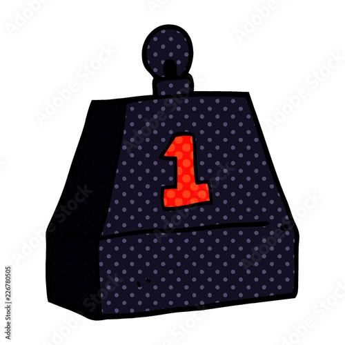 cartoon doodle one ton