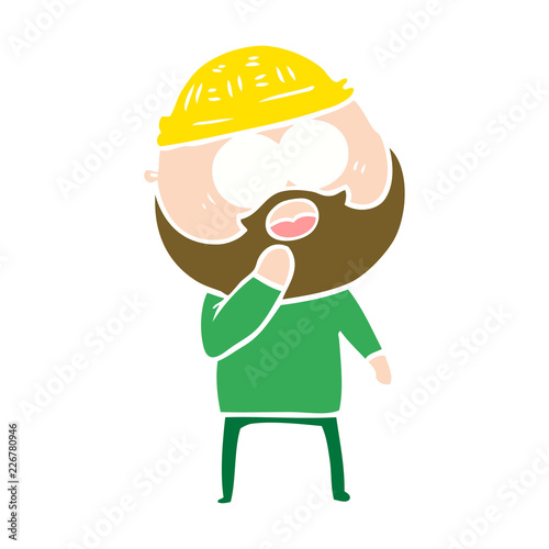 shocked bearded man