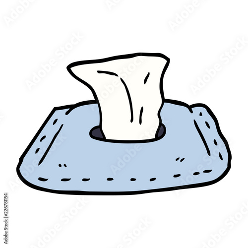 cartoon doodle toilet wipes