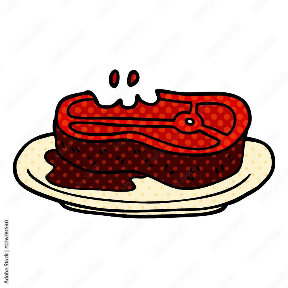 cartoon doodle rare steak cartoon doodle rare steak
