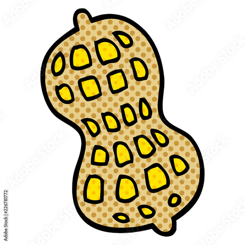 cartoon doodle peanut