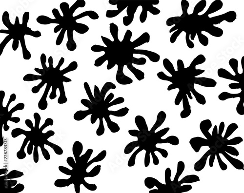 Brush pattern. Grunge background. Vector.