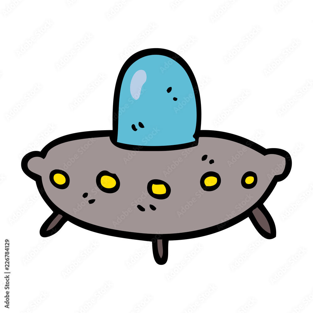 cartoon doodle alien spaceship cartoon doodle alien spaceship