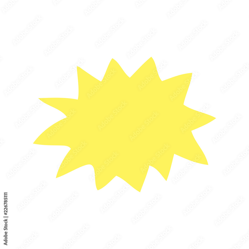 flat color illustration of a cartoon explosion flat color illustration of a cartoon explosion