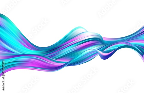 Modern colorful flow poster. Wave Liquid shape in color background. Art design for your design project. Vector illustration © vik_y