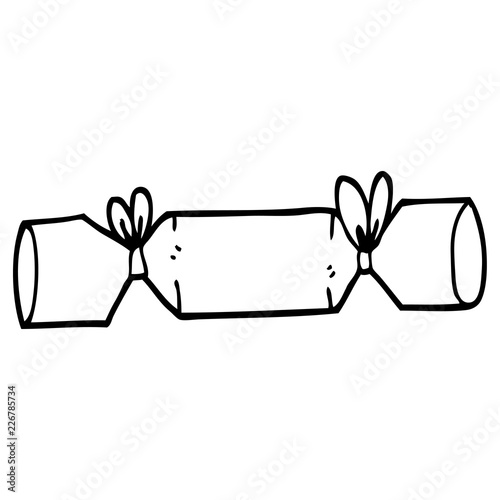 line drawing cartoon cracker