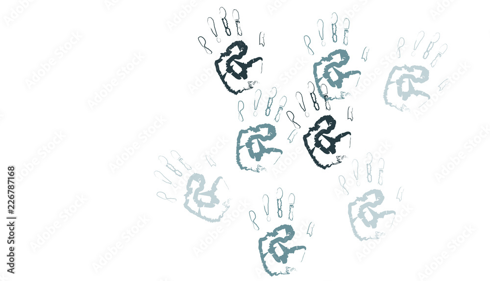 impronte mani, impronte, mani impronte mani, impronte, mani