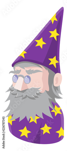 A Wizard avatar cartoon per...