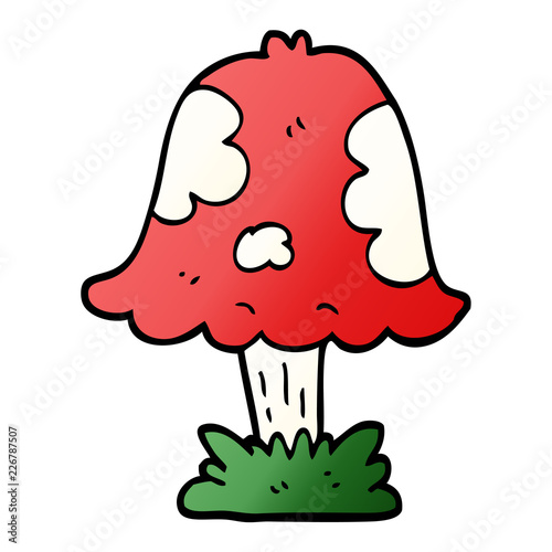 cartoon doodle mushroom