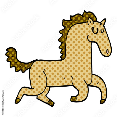 cartoon doodle magnificent stallion