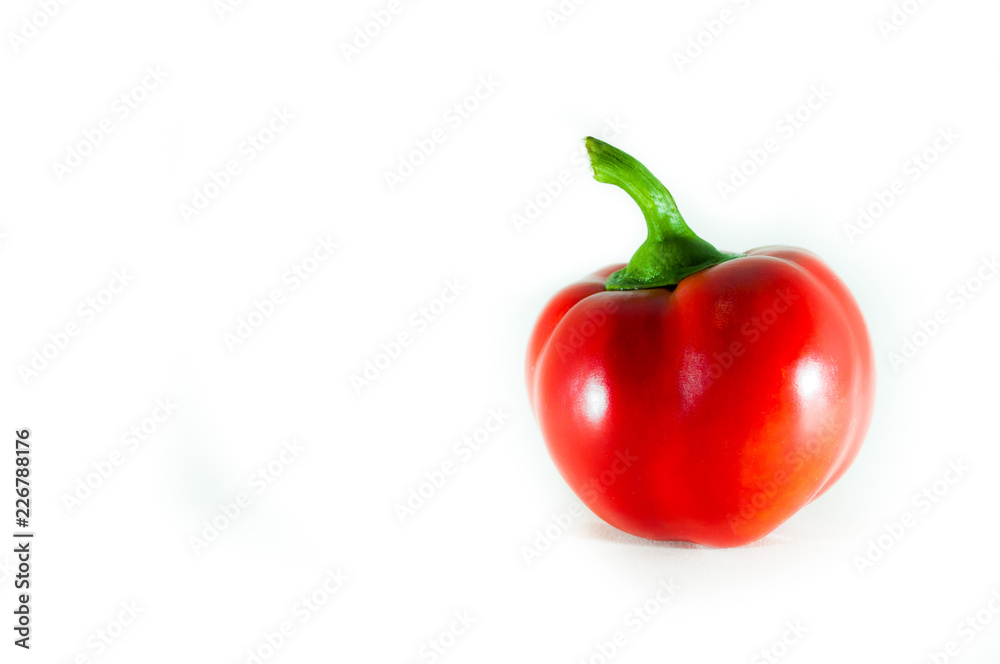 Sweet red pepper isolated on a white background. Sweet red pepper isolated on a white background.