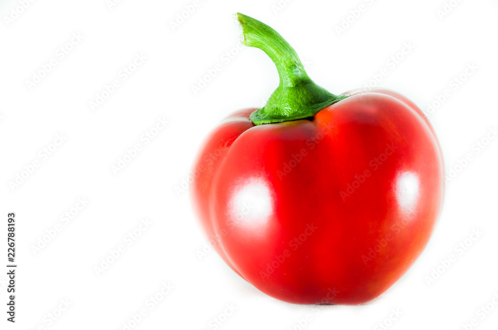 Sweet red pepper isolated on a white background. Sweet red pepper isolated on a white background.