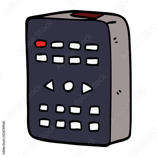 cartoon doodle remote control