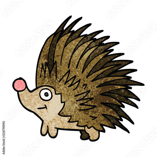 cartoon doodle spiky hedgehog © lineartestpilot