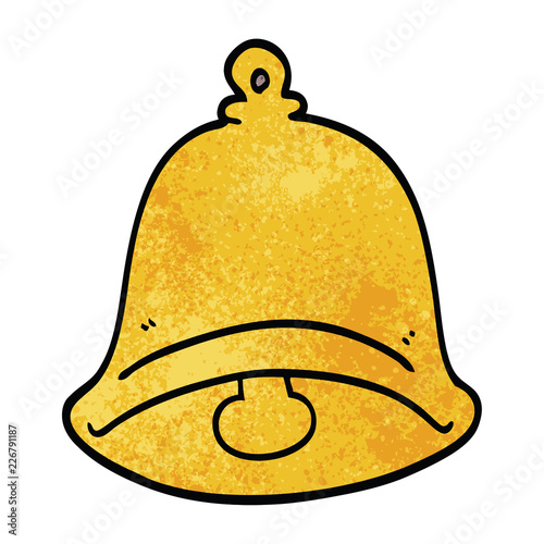 cartoon doodle ringing bell
