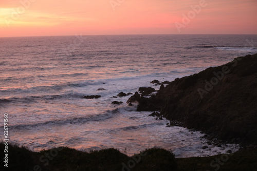 Sonnenuntergang an der K  ste von Korsika