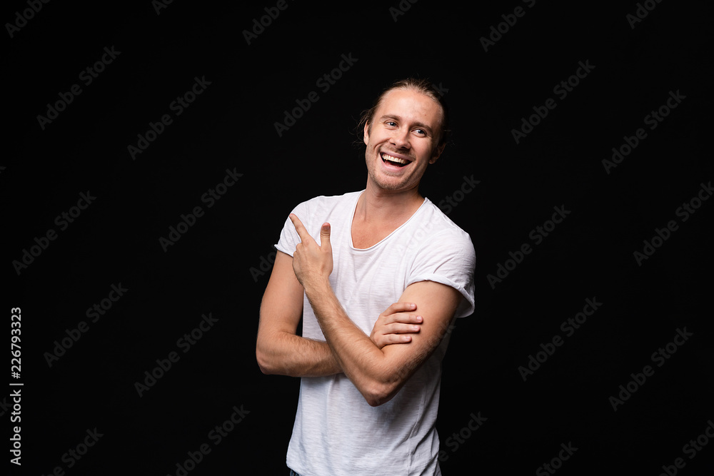 handsome young and fit man posing in casual clothes handsome young and fit man posing in casual clothes