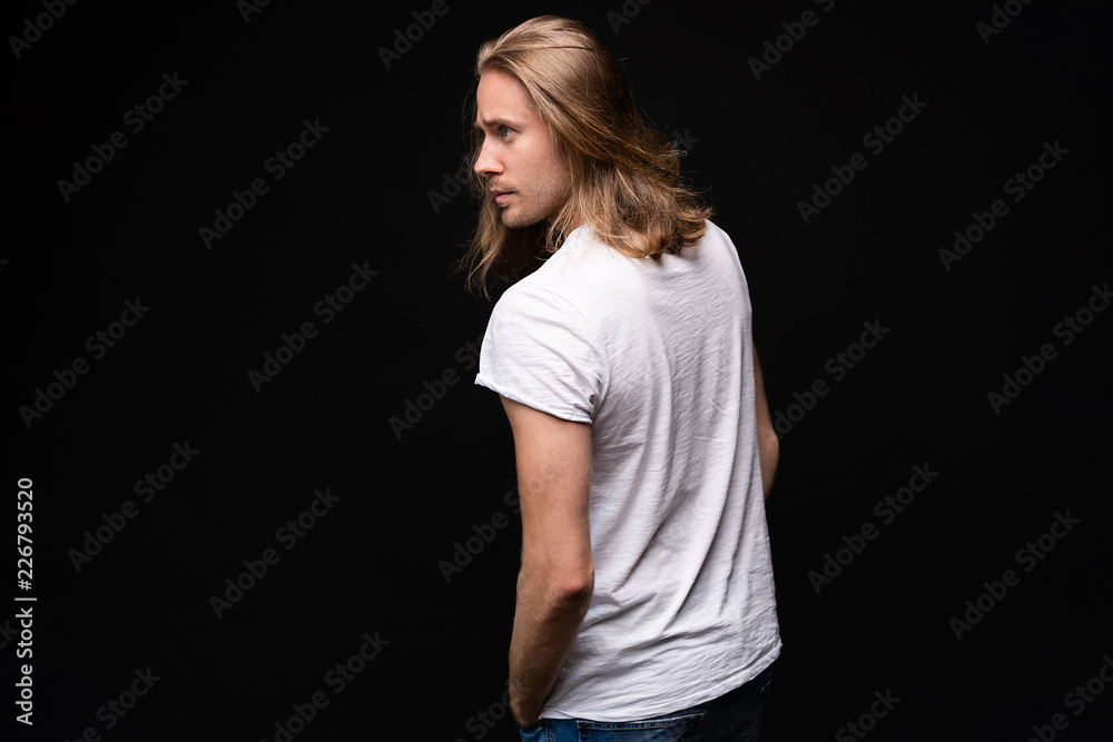 handsome young and fit man posing in casual clothes handsome young and fit man posing in casual clothes