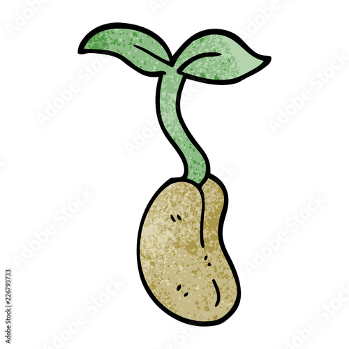 cartoon doodle seedling
