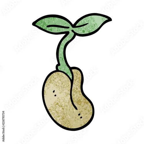cartoon doodle seedling