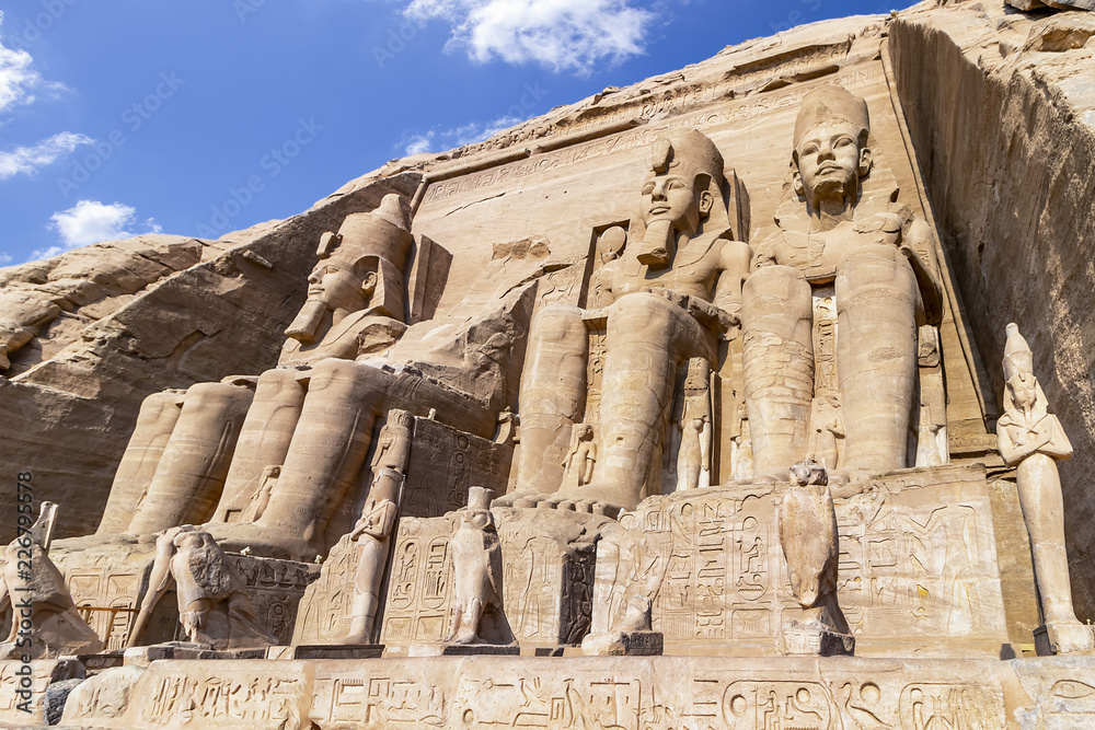 Abu Simbel, the Great Temple of Ramesses II, Egypt Abu Simbel, the Great Temple of Ramesses II, Egypt