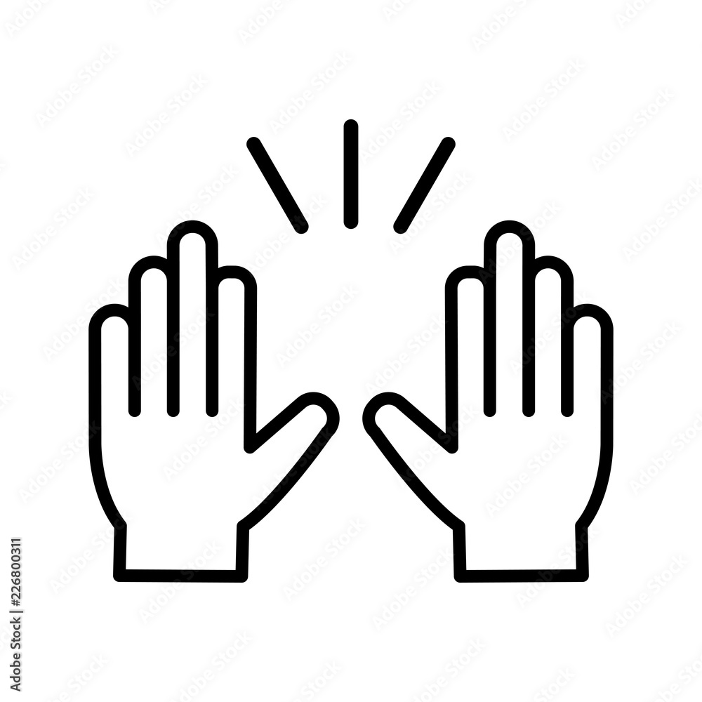 Praying hands icon on white background vector illustration Praying hands icon on white background vector illustration