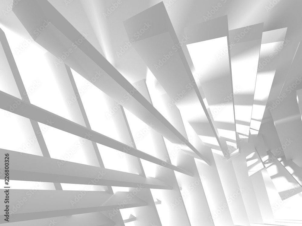 Futuristic White Architecture Design Background Futuristic White Architecture Design Background
