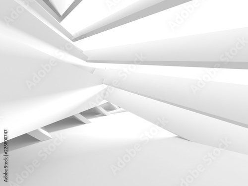 Abstract Modern White Architecture Background © VERSUSstudio