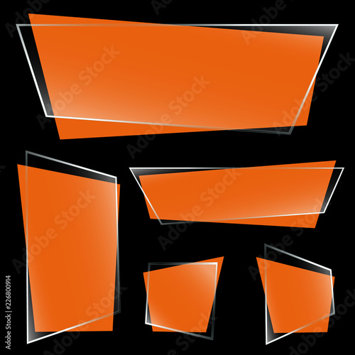 Info Banner mit Glasscheibe