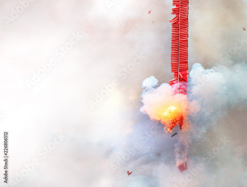 Fire Cracker on fire photo