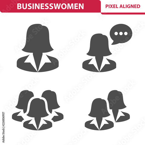 Businesswomen Icons