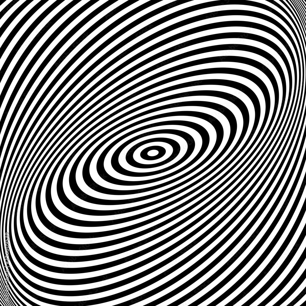 Fototapeta Rotation torsion movement illusion.