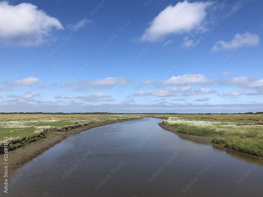River landscape on Schiermonnikoog River landscape on Schiermonnikoog
