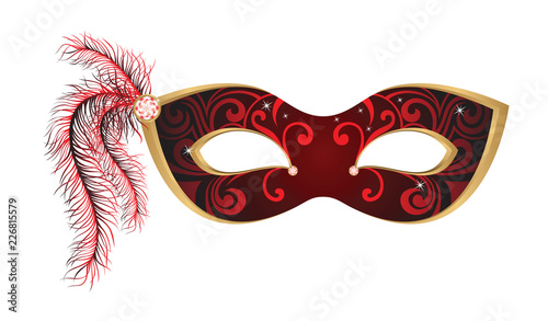 Carnival Mask. Vector illustration.