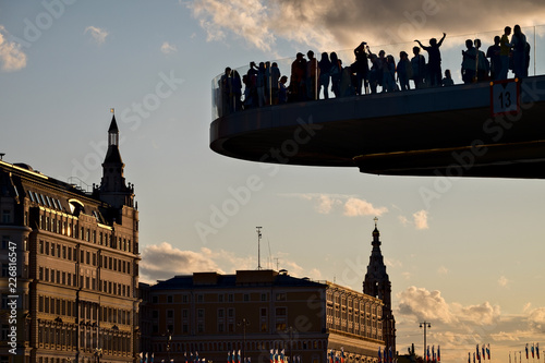 Photography Hanging bridge at Zaryadye park in Moscow