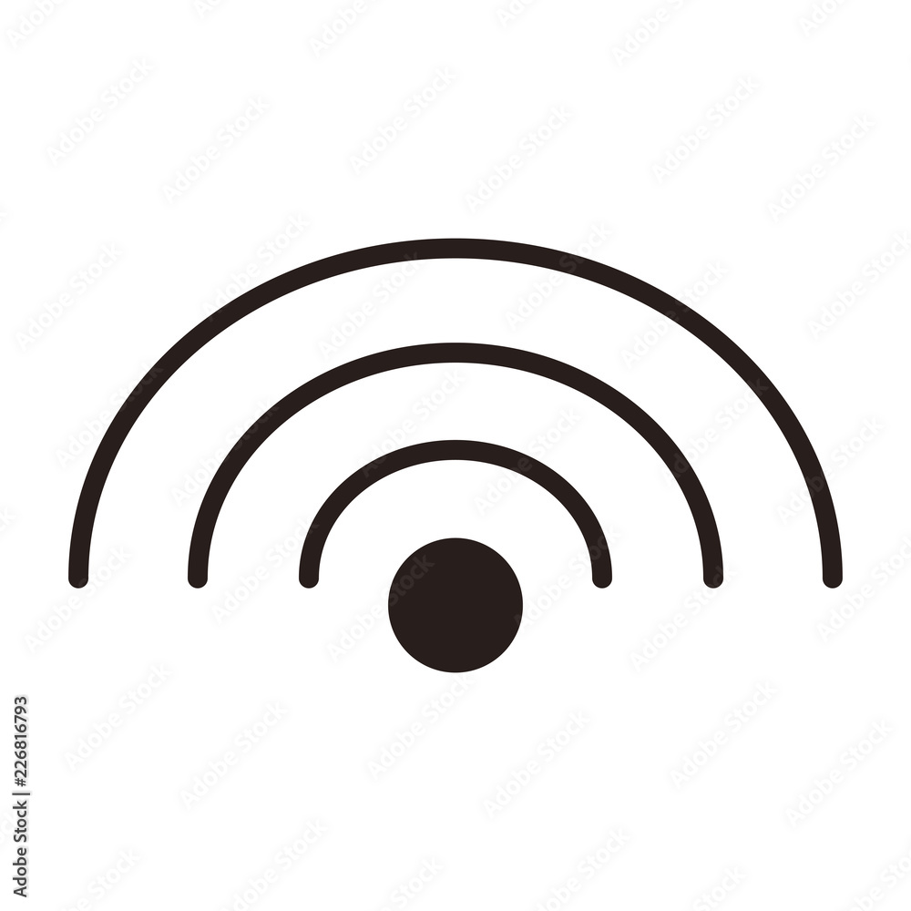 Wifi waves symbol Wifi waves symbol
