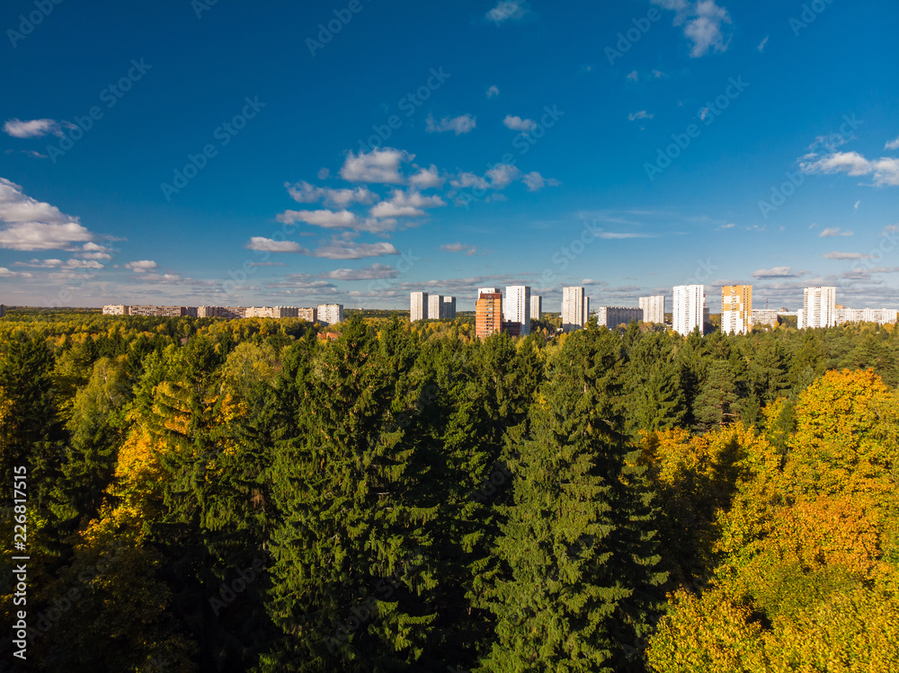 Russia. sleeping area of Moscow surrounded by forests