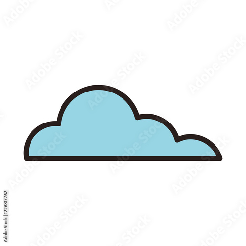 Clouds symbol isolated