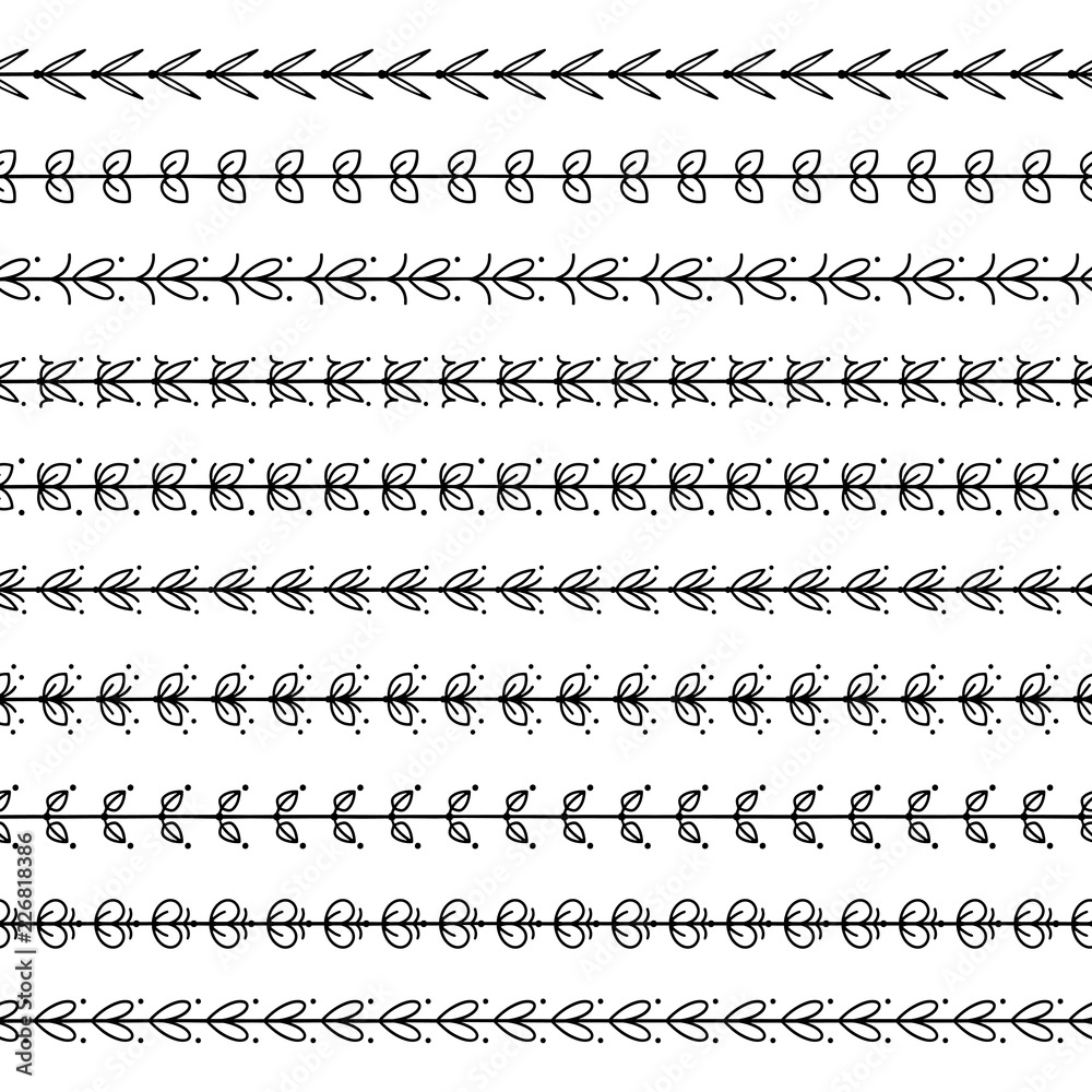 Fototapeta premium Leaf Borders Two