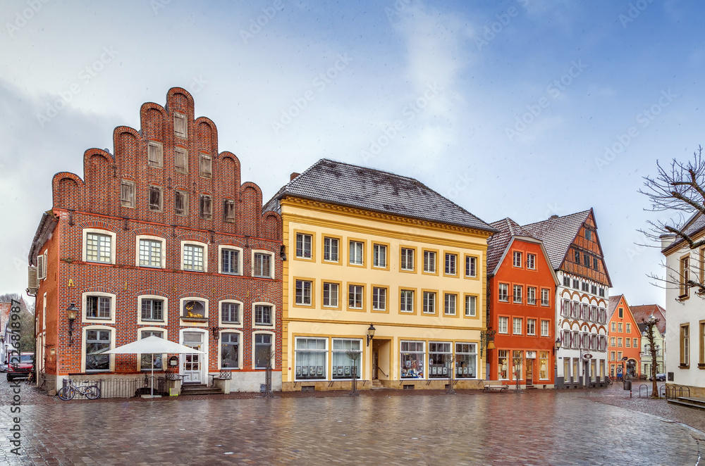 Historical market square, Warendorf, Germany