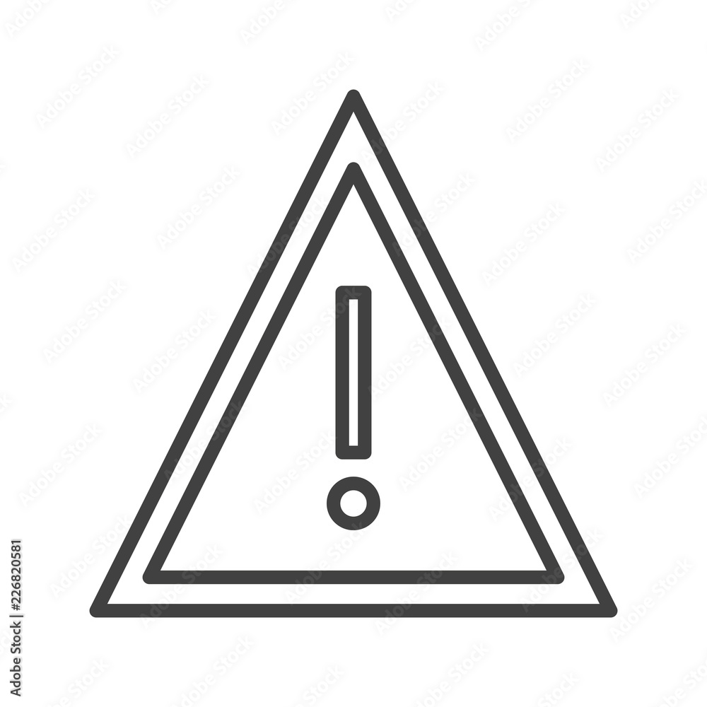Attention sign symbol Attention sign symbol