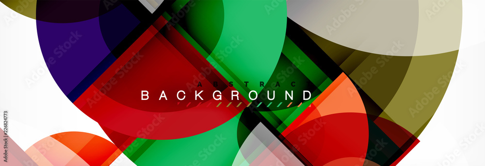 Abstract background bright circles geometric design Abstract background bright circles geometric design